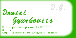 daniel gyurkovits business card